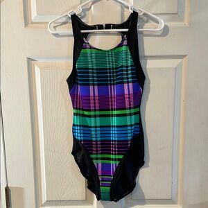 Gabardine size 10 One Piece Swimsuit